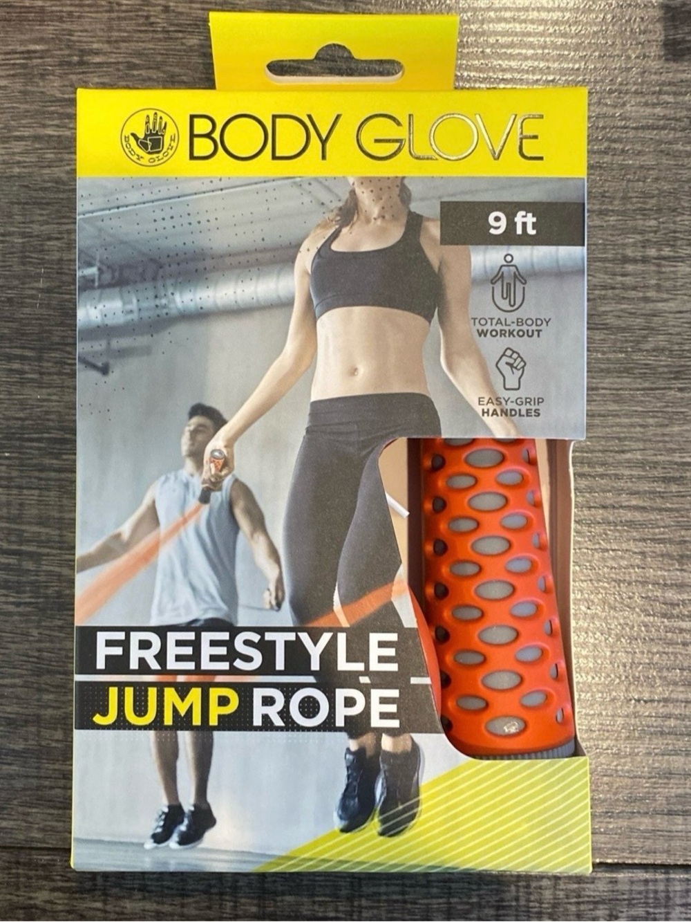 Body Glove Freestyle Jump Rope 9ft – Cardio Fitness Training – Easy Grip – New